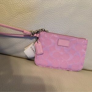Coach wristlet pretty pink. Never used